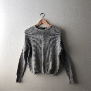 Brandy Melville Grey Knit Sweater